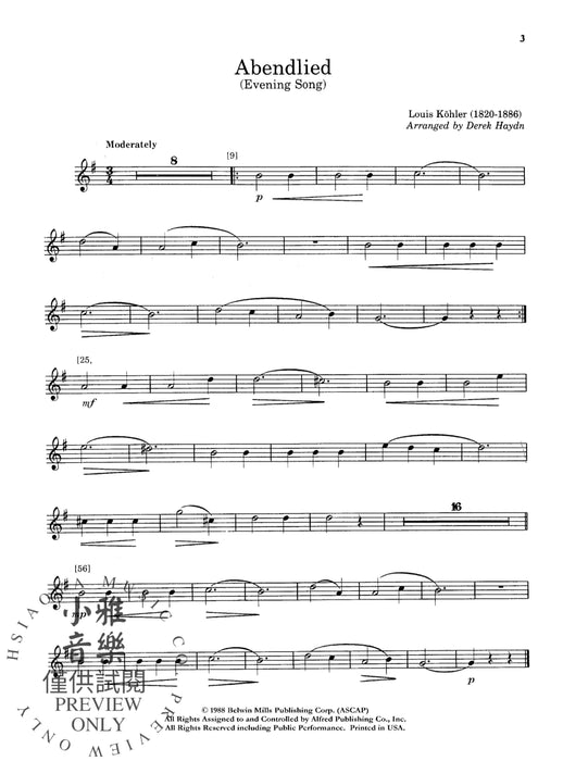 Belwin Master Solos, Volume 1 (Alto Saxophone) 獨奏 中音薩氏管 | 小雅音樂 Hsiaoya Music