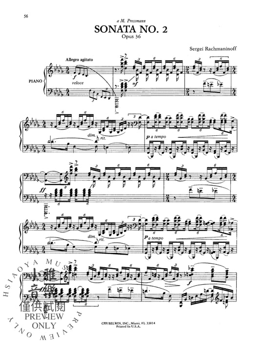 The Piano Works of Rachmaninoff, Volume V: Sonatas, Opus 28, Opus 36 拉赫瑪尼諾夫 鋼琴 奏鳴曲 作品 | 小雅音樂 Hsiaoya Music