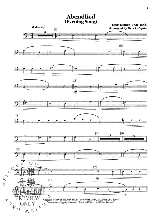 Belwin Master Solos, Volume 1 (Trombone) 獨奏 長號 | 小雅音樂 Hsiaoya Music