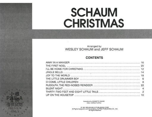 Schaum Christmas, Pre-A: The Green Book | 小雅音樂 Hsiaoya Music