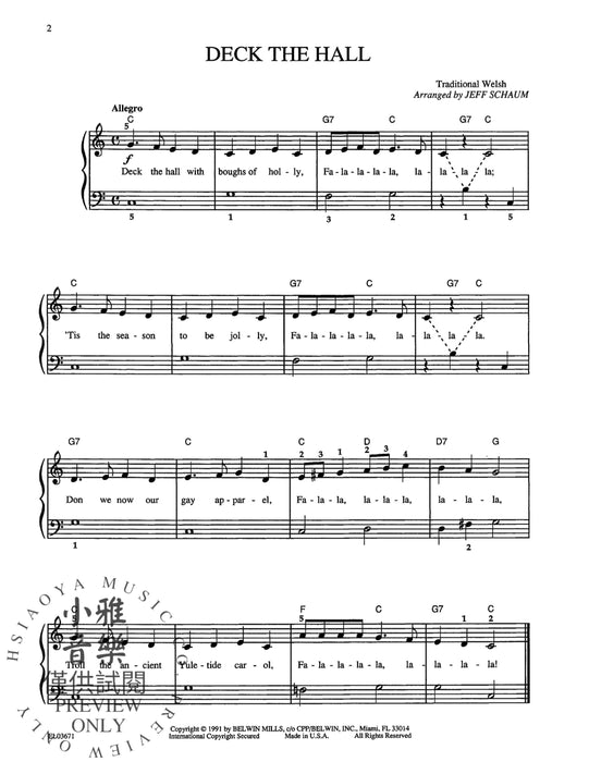 Schaum Christmas, A: The Red Book | 小雅音樂 Hsiaoya Music