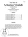 The Best of Antonio Vivaldi Concertos, Volume One For String Orchestra or String Quartet 韋瓦第 協奏曲 弦樂團弦樂四重奏 | 小雅音樂 Hsiaoya Music