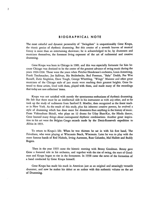 Gene Krupa Drum Method 鼓 | 小雅音樂 Hsiaoya Music