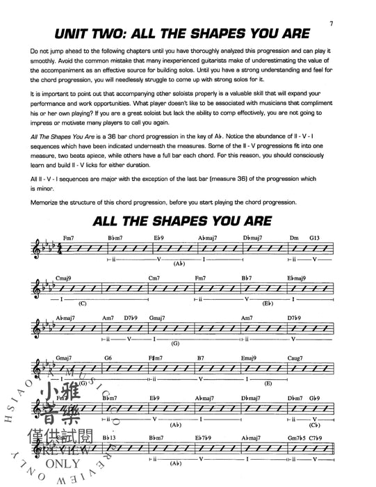 The Herb Ellis Jazz Guitar Method: All the Shapes You Are 爵士音樂吉他 | 小雅音樂 Hsiaoya Music