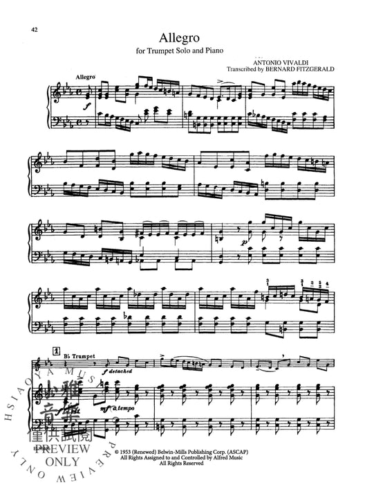 The Trumpet Collection Compositions and Transcriptions of Bernard Fitzgerald 小號 | 小雅音樂 Hsiaoya Music