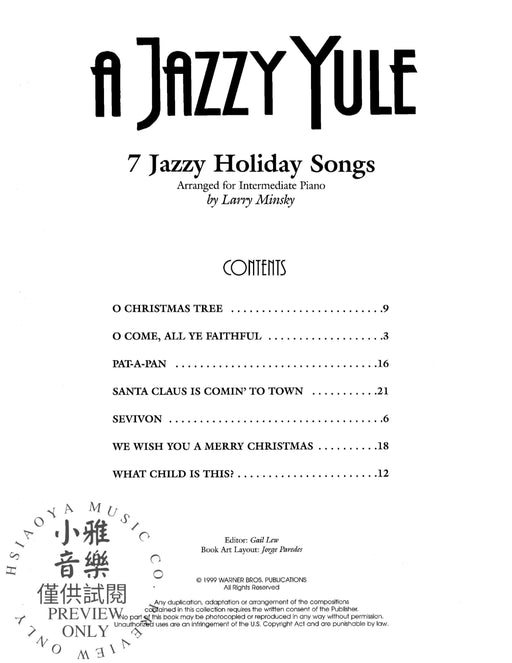 A Jazzy Yule 7 Jazzy Holiday Songs | 小雅音樂 Hsiaoya Music