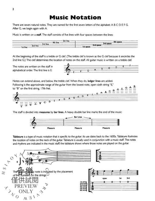 Belwin's 21st Century Guitar Tablature Book 吉他指法譜 | 小雅音樂 Hsiaoya Music
