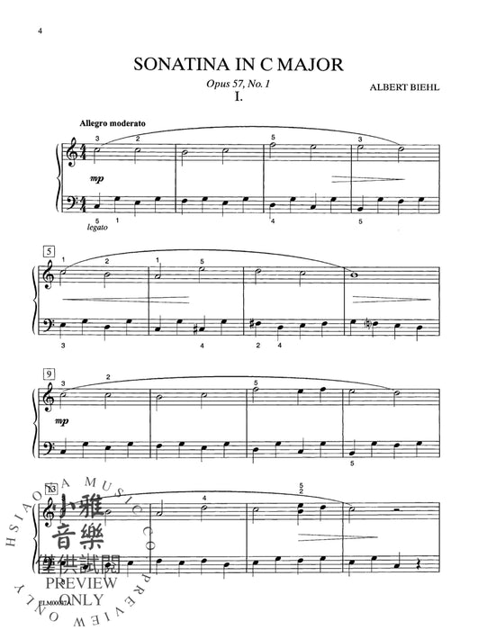 Sonatinas, Volume I Early Intermediate Piano Solos by Master Composers 小奏鳴曲 鋼琴 獨奏 | 小雅音樂 Hsiaoya Music