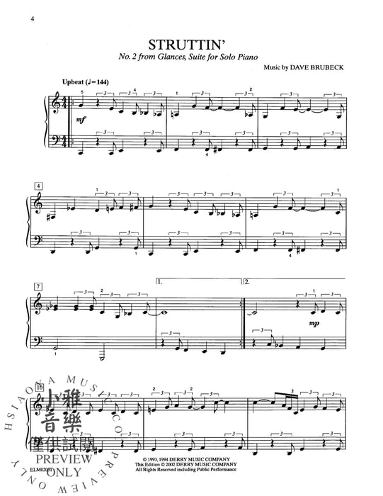 Dave Brubeck: Selections from Seriously Brubeck Original Music by Dave Brubeck | 小雅音樂 Hsiaoya Music