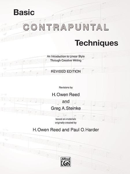 Basic Contrapuntal Techniques (Revised Edition) An Introduction to Linear Style Through Creative Writing 導奏 風格 | 小雅音樂 Hsiaoya Music