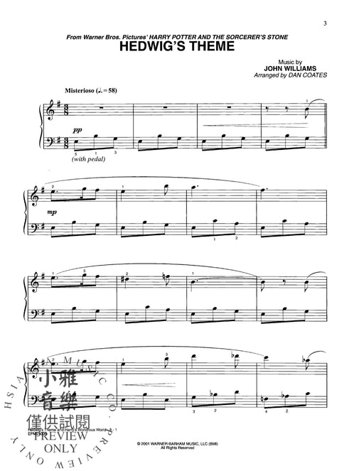 Hedwig's Theme & Harry's Wondrous World (from Harry Potter and the Sorcerer's Stone) 主題 | 小雅音樂 Hsiaoya Music