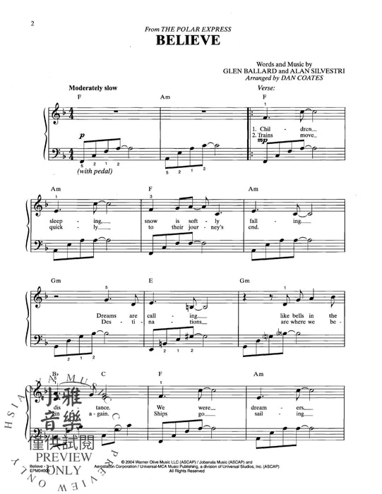 Believe (from The Polar Express) | 小雅音樂 Hsiaoya Music