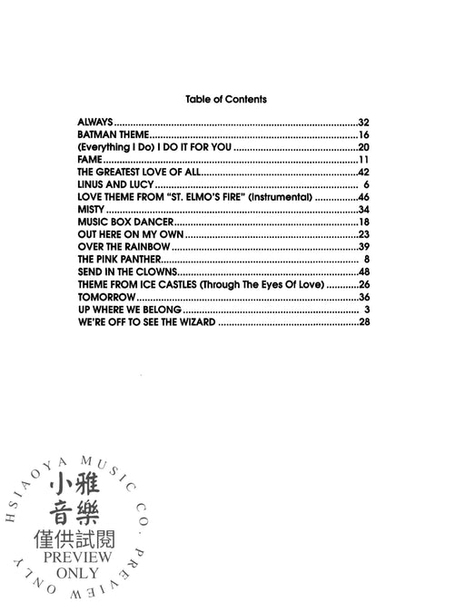 Linus and Lucy & The Pink Panther Plus 15 All Time Piano Favorites 鋼琴 | 小雅音樂 Hsiaoya Music