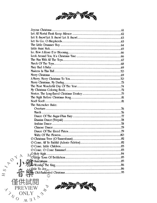 The Christmas Fake Book 費克 | 小雅音樂 Hsiaoya Music