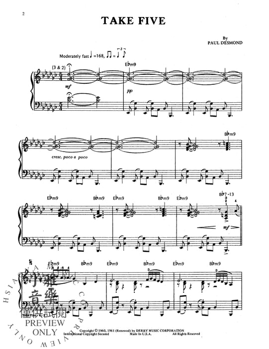 Favorite Jazz for Piano Solo Intermediate to Advanced 爵士音樂 鋼琴 獨奏 | 小雅音樂 Hsiaoya Music