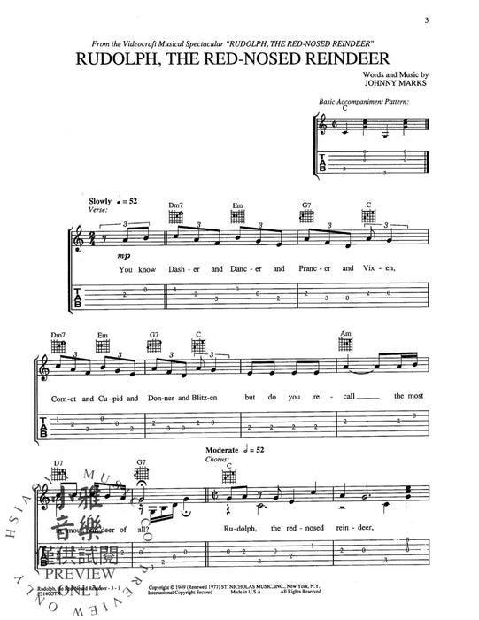 The Christmas Guitar Book A Collection of Easy Solos 吉他 獨奏 | 小雅音樂 Hsiaoya Music