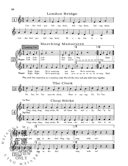 First Division Melody Instrument Method 旋律樂器 | 小雅音樂 Hsiaoya Music