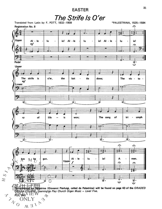 The Church Musician Organ Repertoire, Level 1 管風琴 | 小雅音樂 Hsiaoya Music