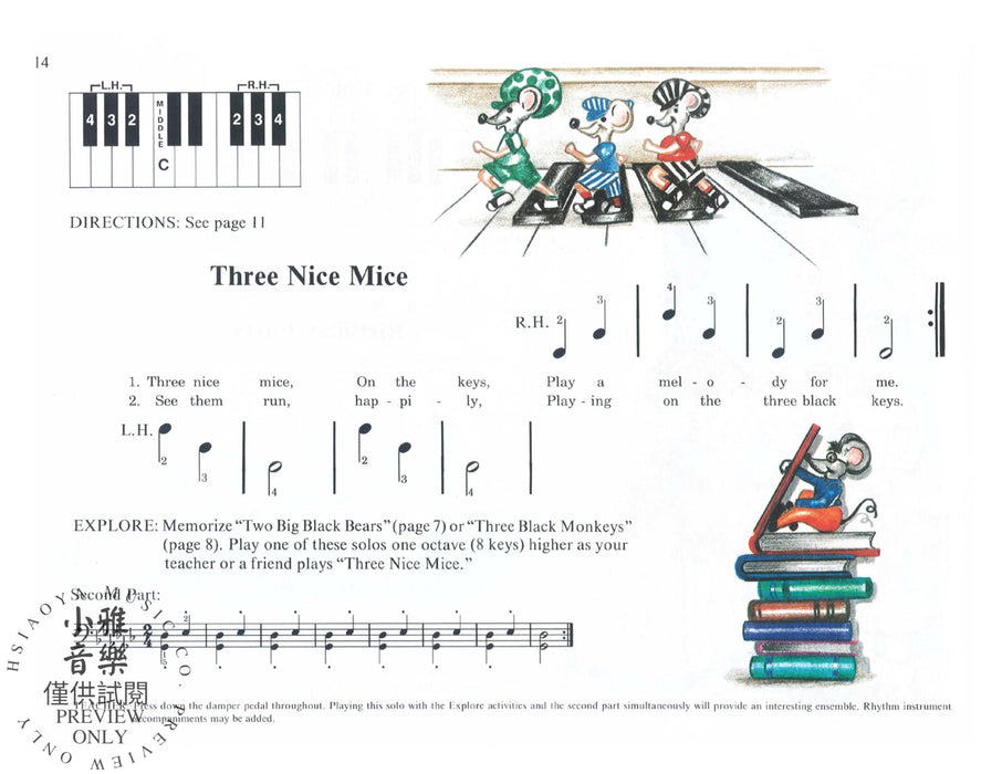 David Carr Glover Method for Piano: Lessons, Pre-Reading 鋼琴 | 小雅音樂 Hsiaoya Music