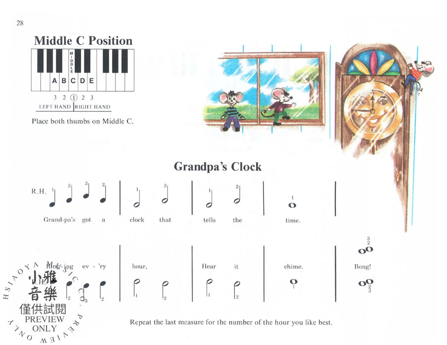 David Carr Glover Method for Piano: Lessons, Pre-Reading 鋼琴 | 小雅音樂 Hsiaoya Music