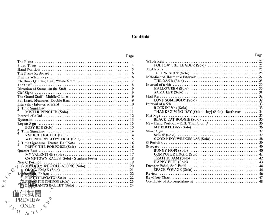 David Carr Glover Method for Piano: Lessons, Primer 鋼琴 | 小雅音樂 Hsiaoya Music