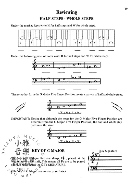 David Carr Glover Method for Piano: Lessons, Level 1 鋼琴 | 小雅音樂 Hsiaoya Music