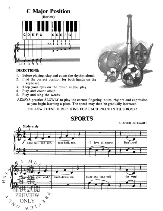 David Carr Glover Method for Piano: Performance, Level 1 鋼琴 | 小雅音樂 Hsiaoya Music