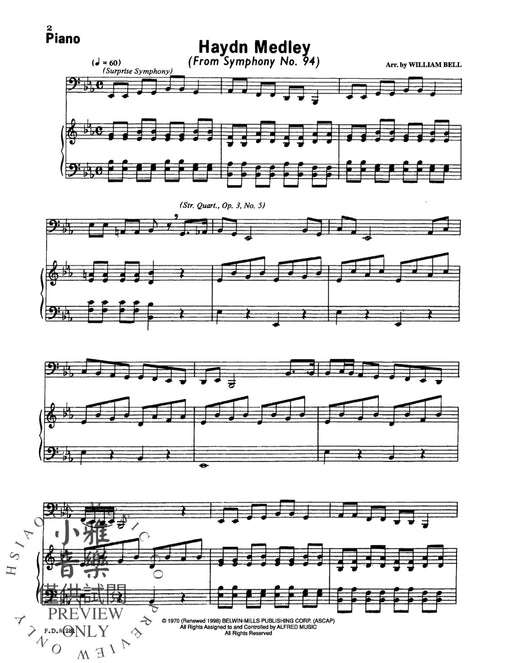 Haydn Medley (from Symphony No. 94) 海頓 組合曲 交響曲 | 小雅音樂 Hsiaoya Music