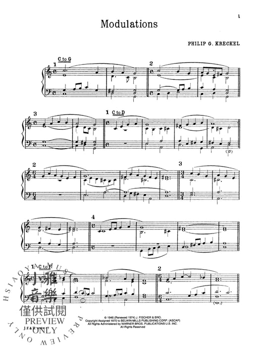 Modulations for Organists, Pianists and Students 管風琴 | 小雅音樂 Hsiaoya Music