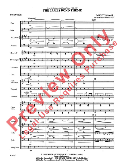 The James Bond Theme 主題 總譜 | 小雅音樂 Hsiaoya Music