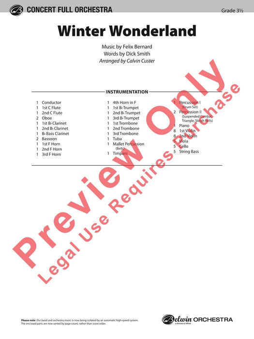 Winter Wonderland 總譜 | 小雅音樂 Hsiaoya Music