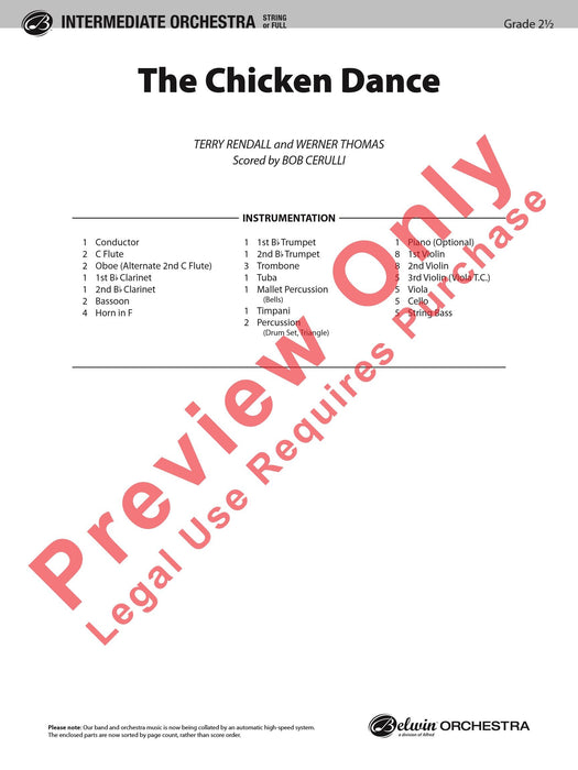 The Chicken Dance 舞曲 總譜 | 小雅音樂 Hsiaoya Music