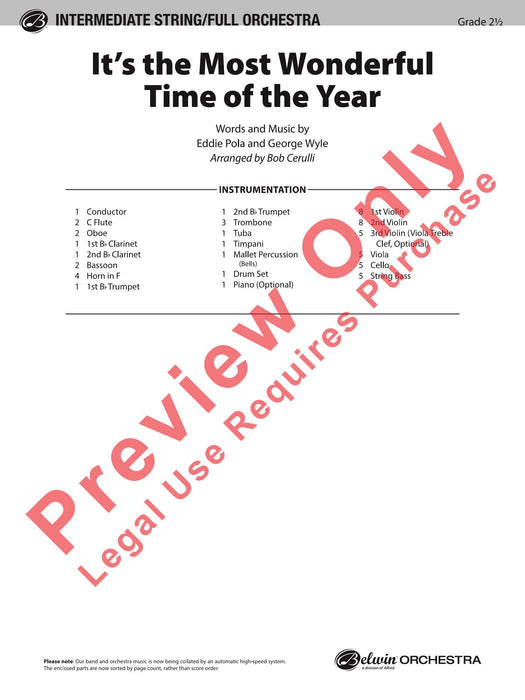 It's the Most Wonderful Time of the Year 總譜 | 小雅音樂 Hsiaoya Music