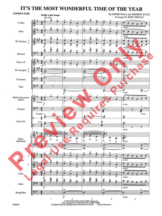 It's the Most Wonderful Time of the Year 總譜 | 小雅音樂 Hsiaoya Music