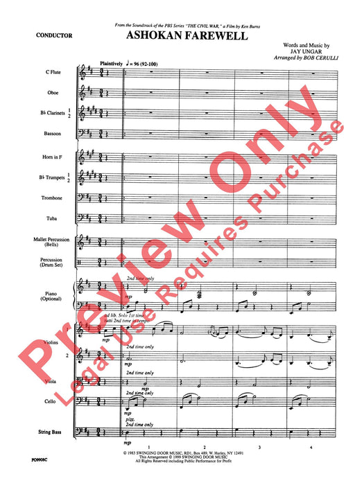 Ashokan Farewell 總譜 | 小雅音樂 Hsiaoya Music