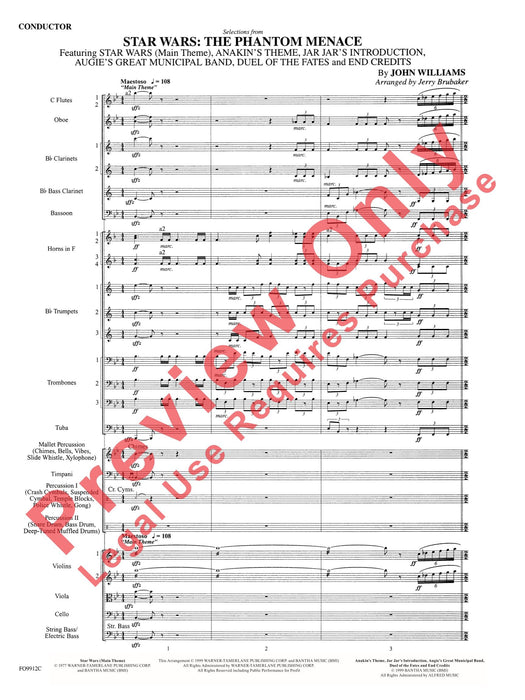 Star Wars®: Episode I The Phantom Menace, Selections from 總譜 | 小雅音樂 Hsiaoya Music