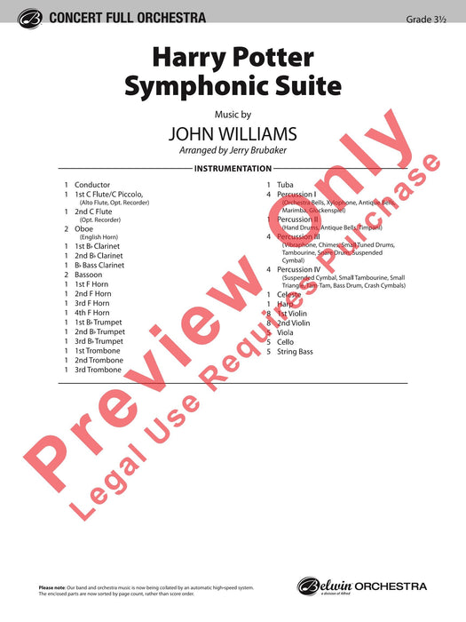 Harry Potter Symphonic Suite 交響組曲 總譜 | 小雅音樂 Hsiaoya Music