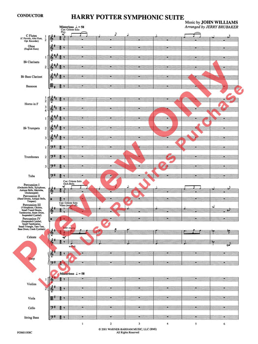 Harry Potter Symphonic Suite 交響組曲 總譜 | 小雅音樂 Hsiaoya Music