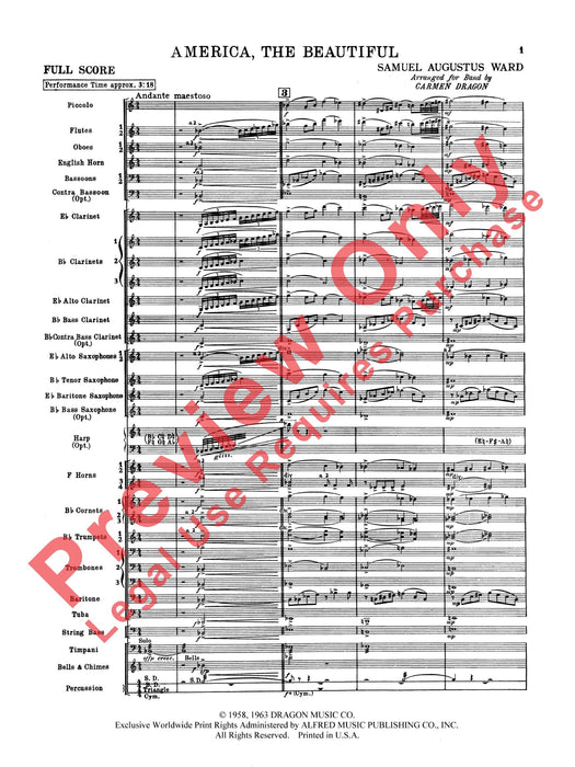 America, the Beautiful 總譜 | 小雅音樂 Hsiaoya Music