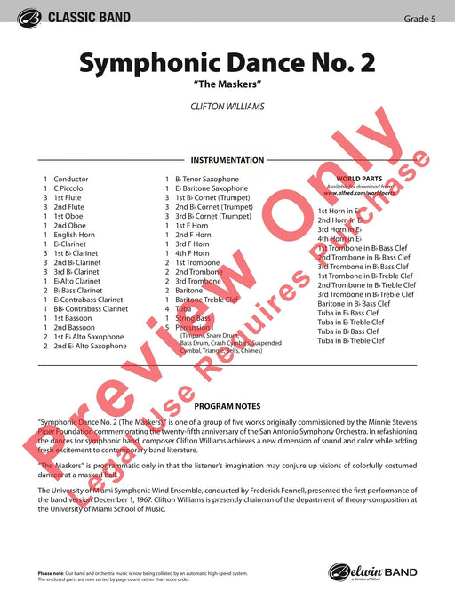 Symphonic Dance No. 2 舞曲 總譜 | 小雅音樂 Hsiaoya Music