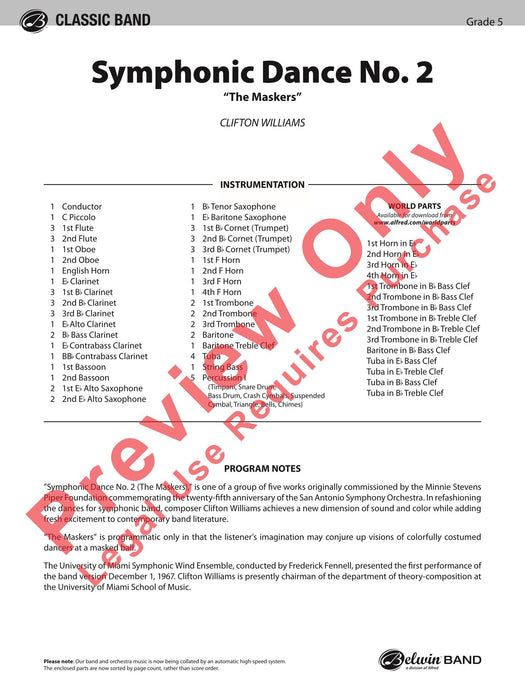 Symphonic Dance No. 2 舞曲 總譜 | 小雅音樂 Hsiaoya Music