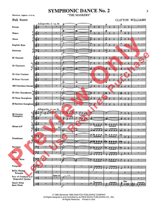 Symphonic Dance No. 2 舞曲 總譜 | 小雅音樂 Hsiaoya Music