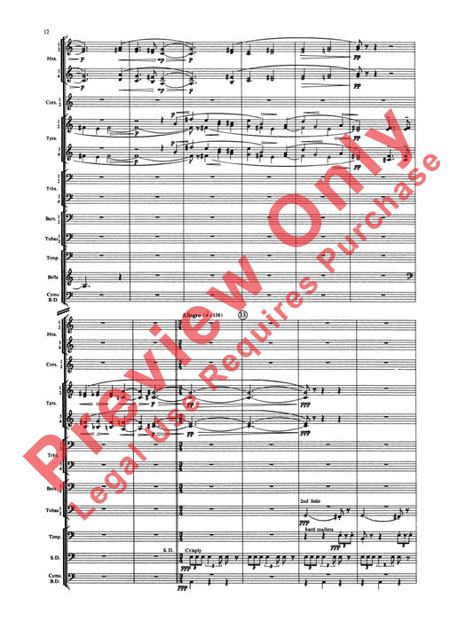 Symphony for Brass and Percussion 交響曲 銅管 擊樂器 總譜 | 小雅音樂 Hsiaoya Music