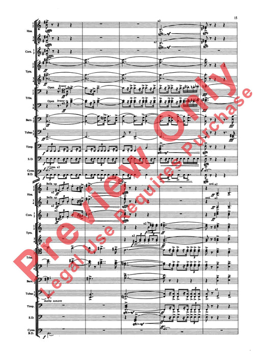 Symphony for Brass and Percussion 交響曲 銅管 擊樂器 總譜 | 小雅音樂 Hsiaoya Music