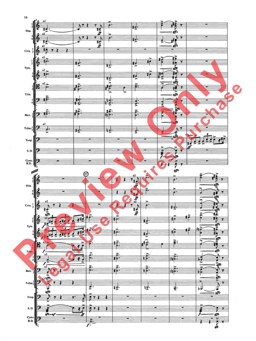 Symphony for Brass and Percussion 交響曲 銅管 擊樂器 總譜 | 小雅音樂 Hsiaoya Music