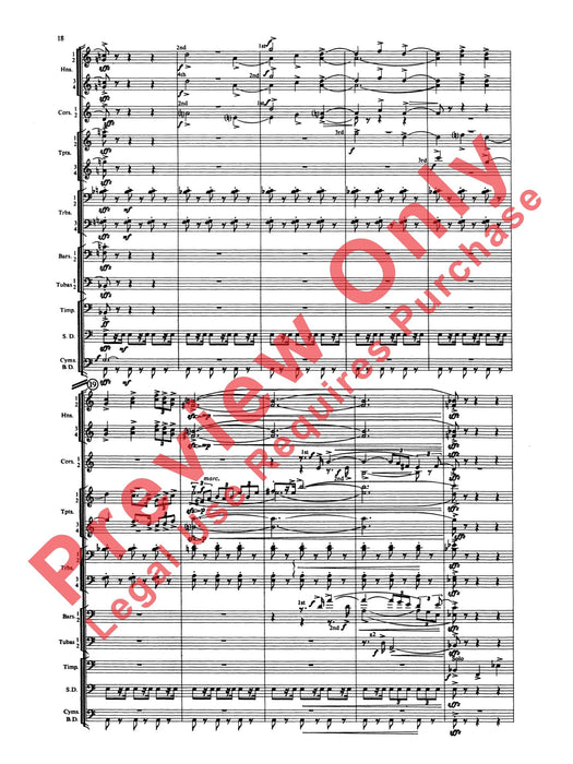 Symphony for Brass and Percussion 交響曲 銅管 擊樂器 總譜 | 小雅音樂 Hsiaoya Music