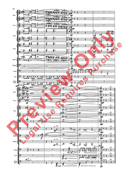 Symphony for Brass and Percussion 交響曲 銅管 擊樂器 總譜 | 小雅音樂 Hsiaoya Music