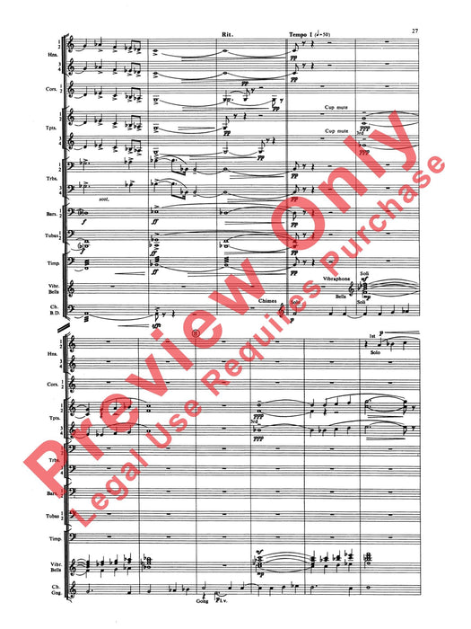 Symphony for Brass and Percussion 交響曲 銅管 擊樂器 總譜 | 小雅音樂 Hsiaoya Music