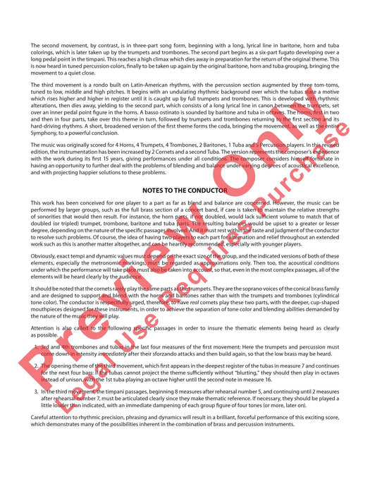 Symphony for Brass and Percussion 交響曲 銅管 擊樂器 總譜 | 小雅音樂 Hsiaoya Music