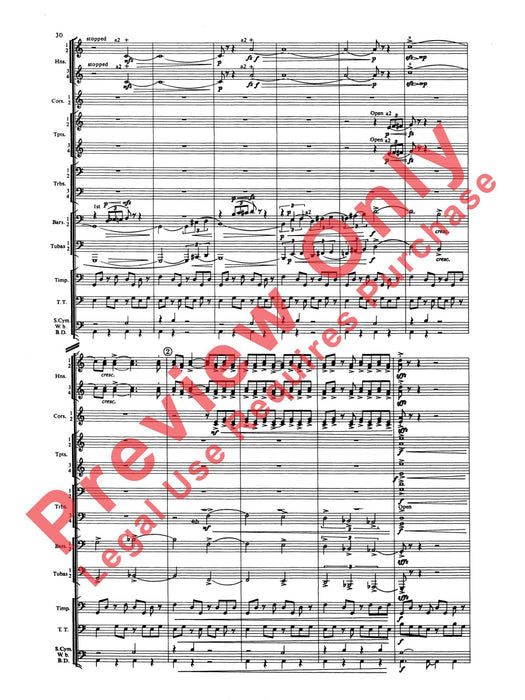 Symphony for Brass and Percussion 交響曲 銅管 擊樂器 總譜 | 小雅音樂 Hsiaoya Music